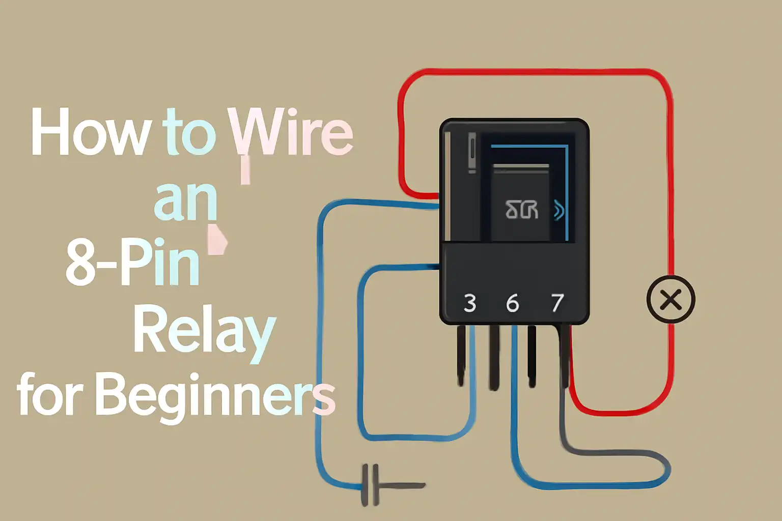 Πώς να σύρετε ένα 8- pin relay για αρχάριους
